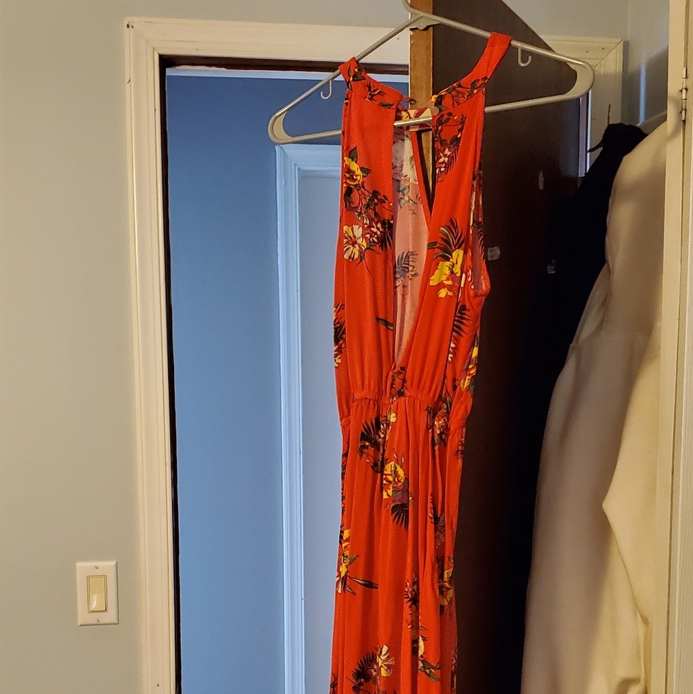 Romper high low dress